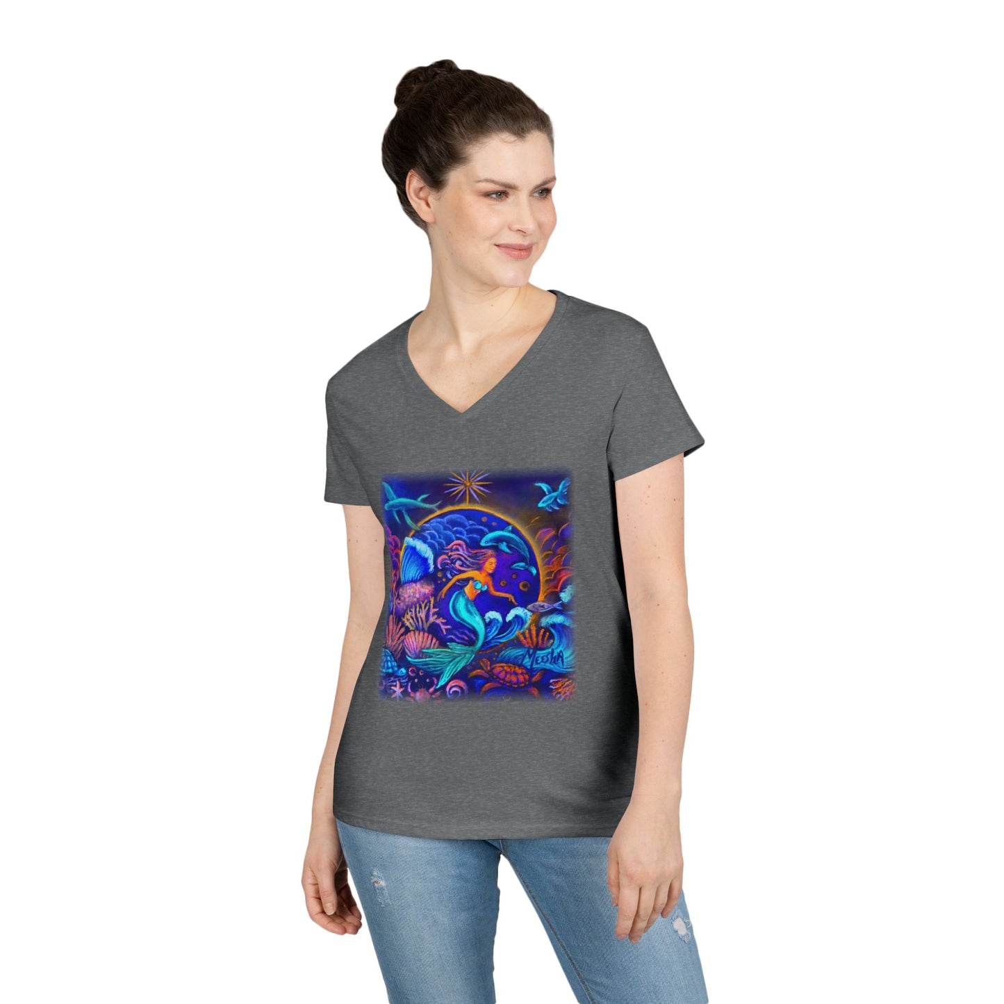 Celestrial Extraterrestrial Ladies' V-Neck T-Shirt