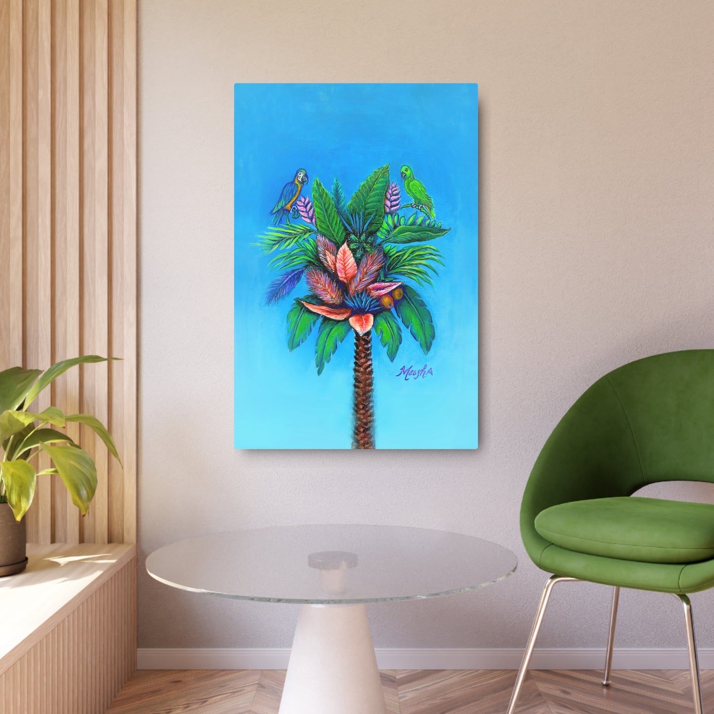 Palm Tree of Life Metal Art Sign