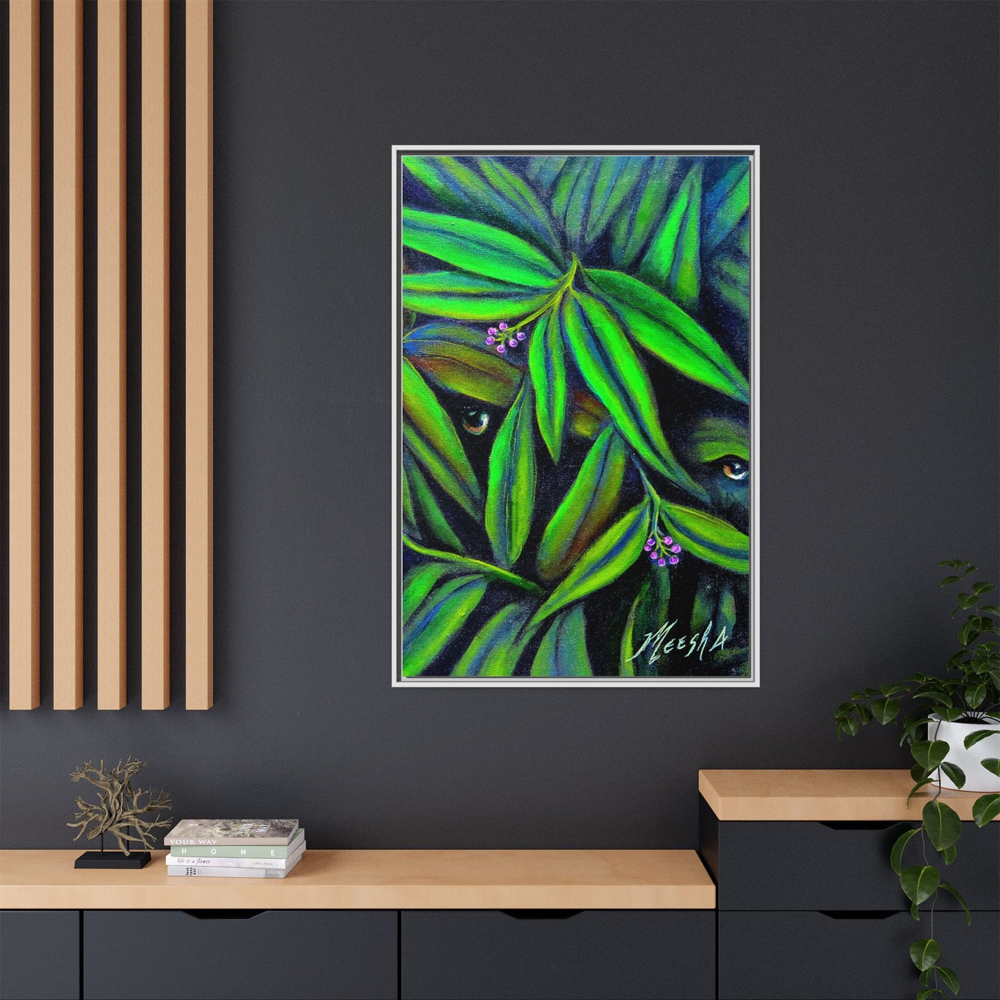 Jeepers Peepers Framed Canvas Print