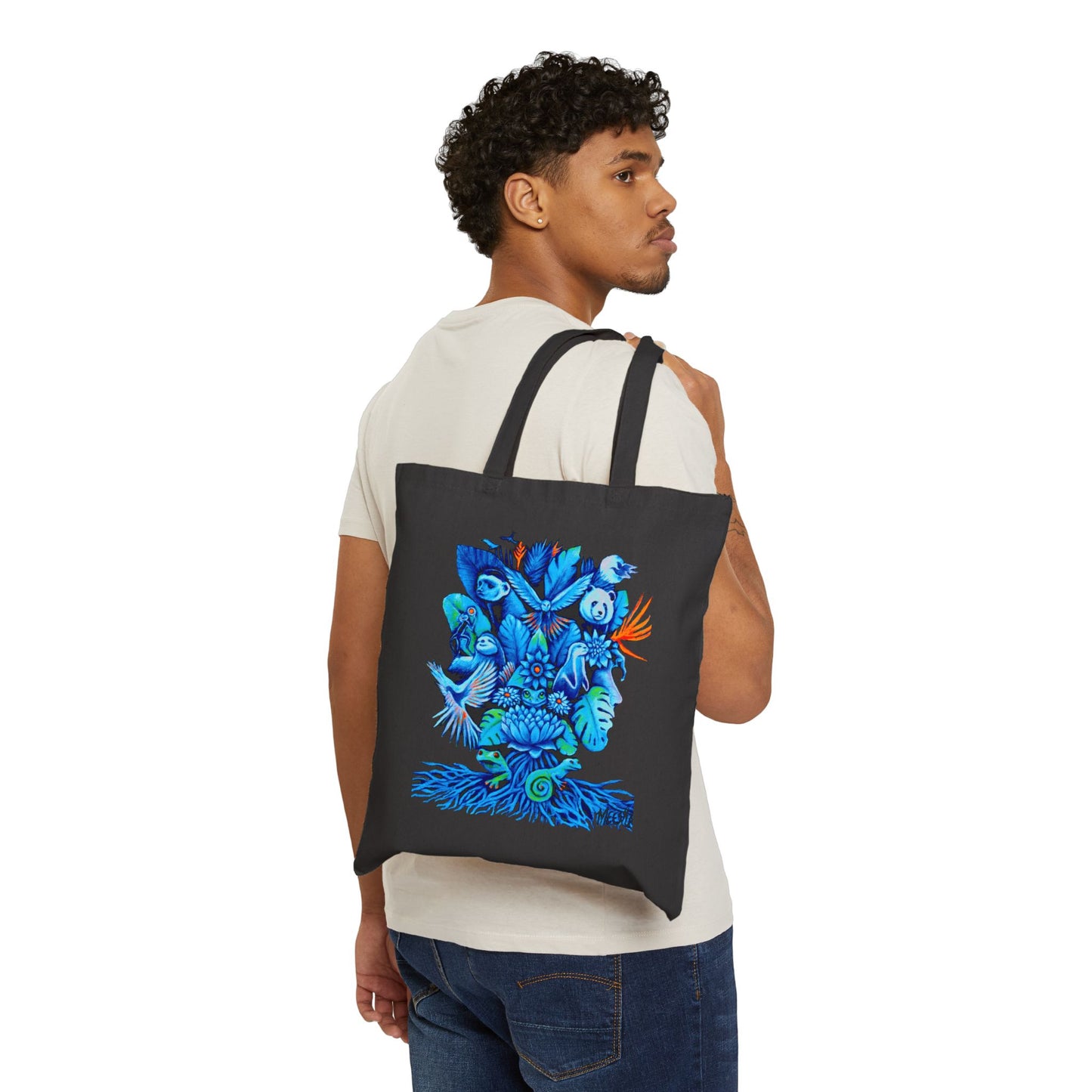 Out of the Blue High-quality Cotton Canvas Tote Bag