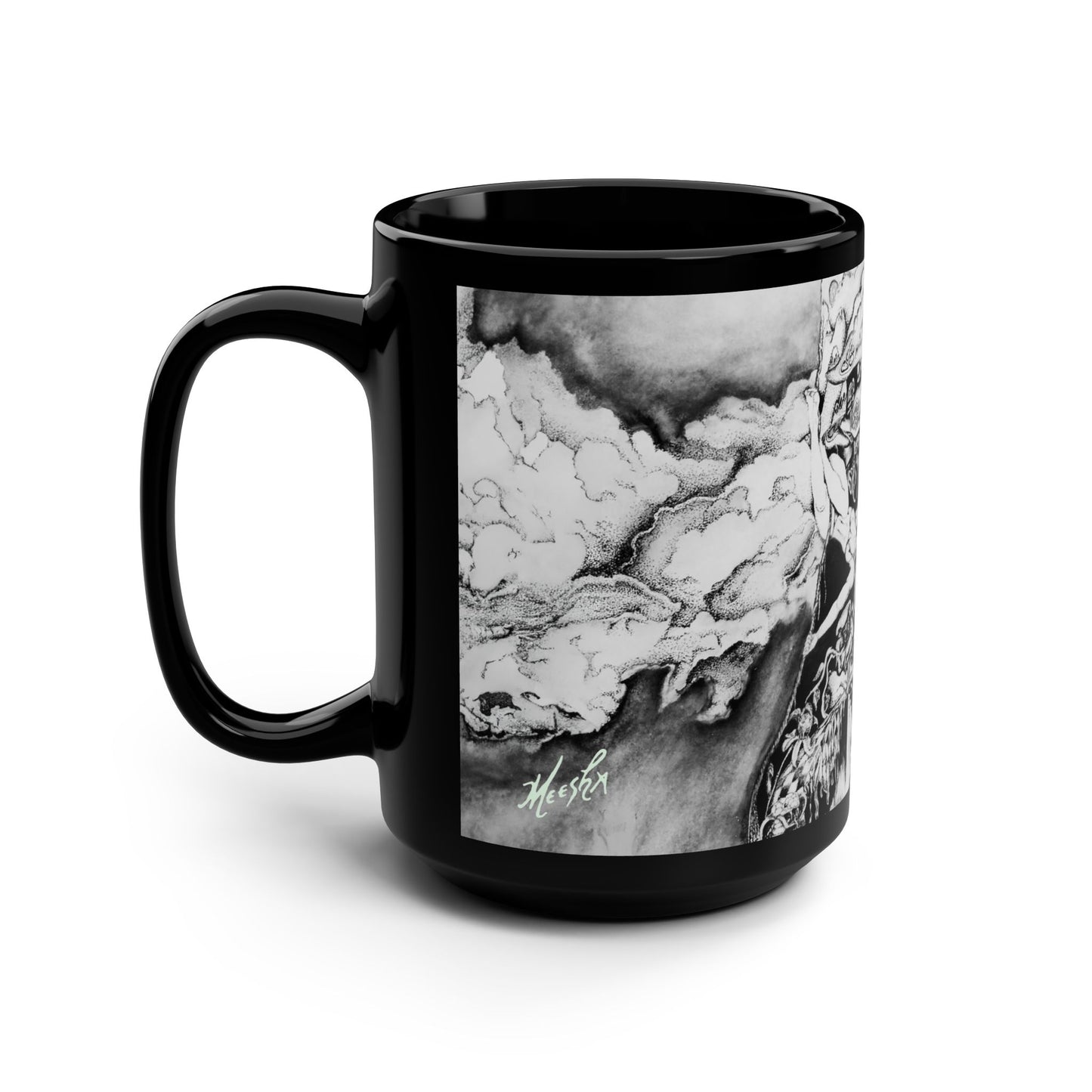 Alice In Blunderland Black 15 oz Mug