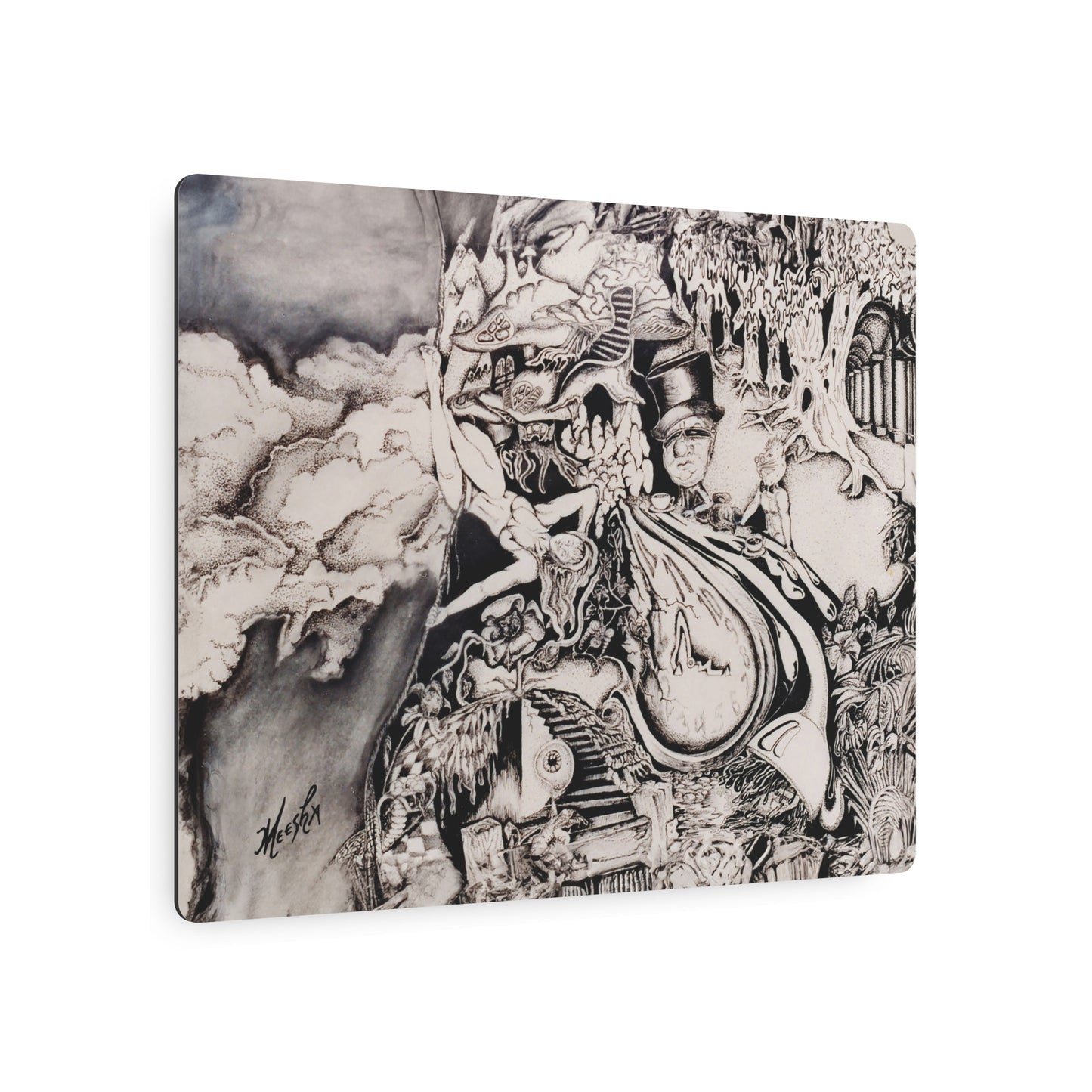 Alice In Blunderland Metal Art Sign