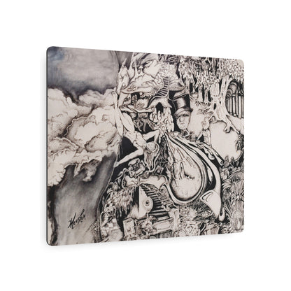 Alice In Blunderland Metal Art Sign