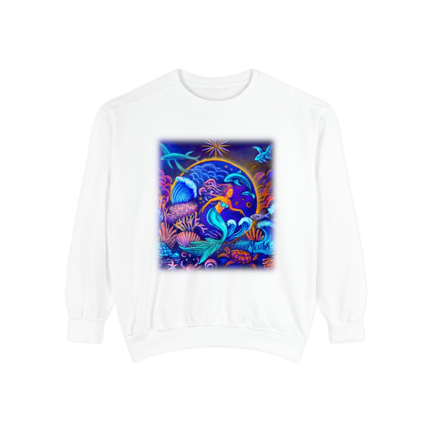 Celestrial Extraterrestrial Unisex Garment-Dyed Sweatshirt