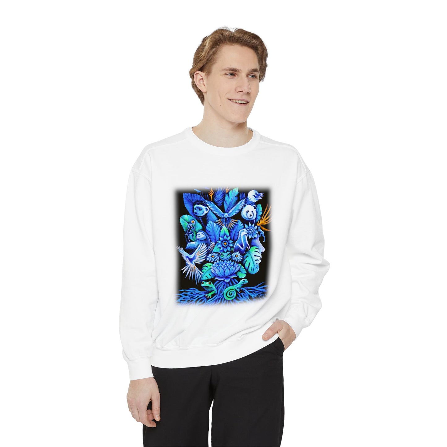 Out of the blue Unisex Garment-Dyed Sweatshirt