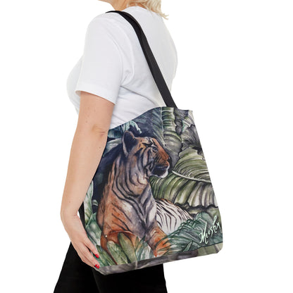 Watchful Warrior Tiger Tote Bag