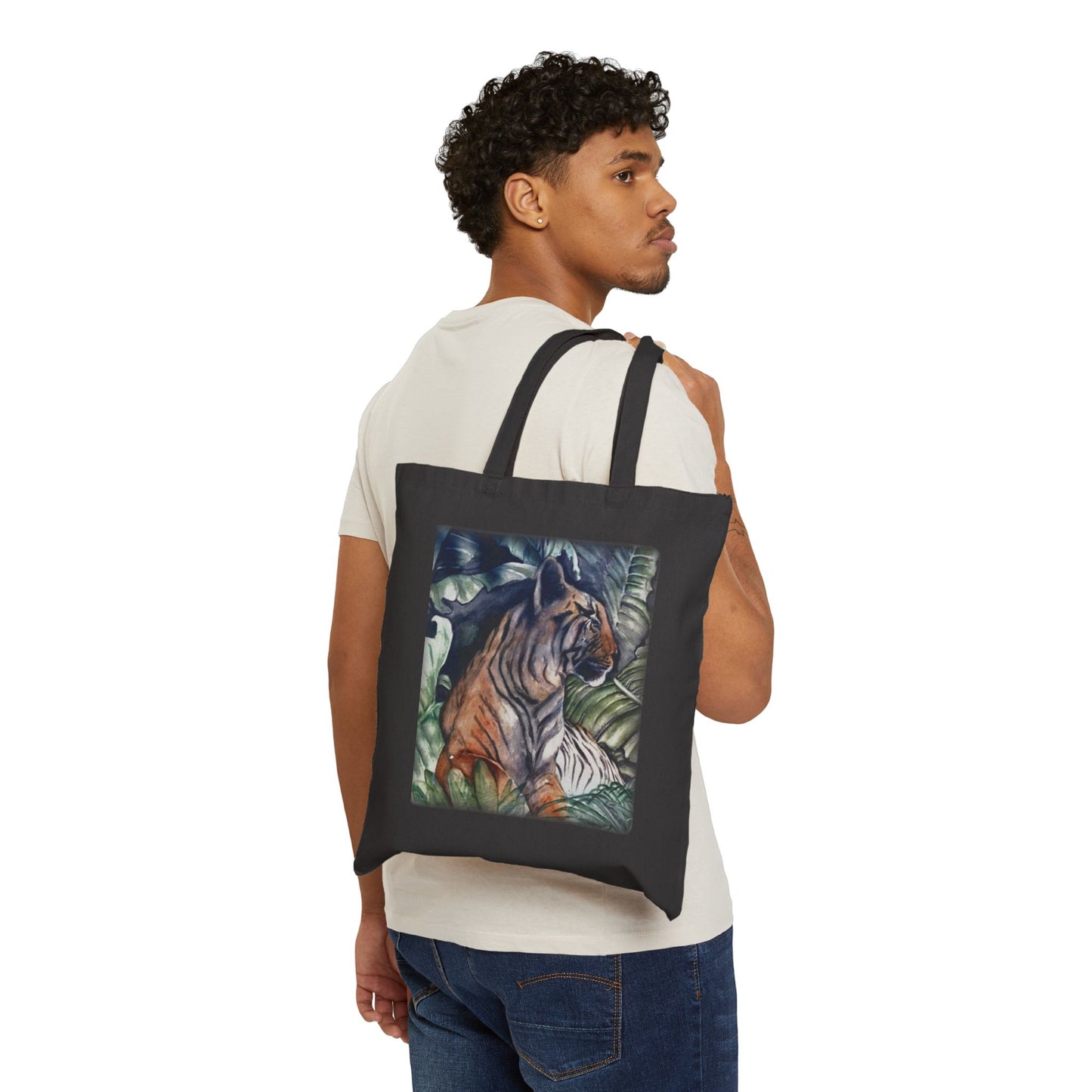 Watchful Warrior High-quality Cotton Canvas Tote Bag