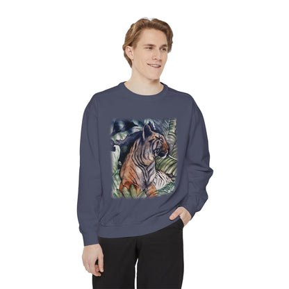 Watchful Warrior Unisex Garment-Dyed Sweatshirt