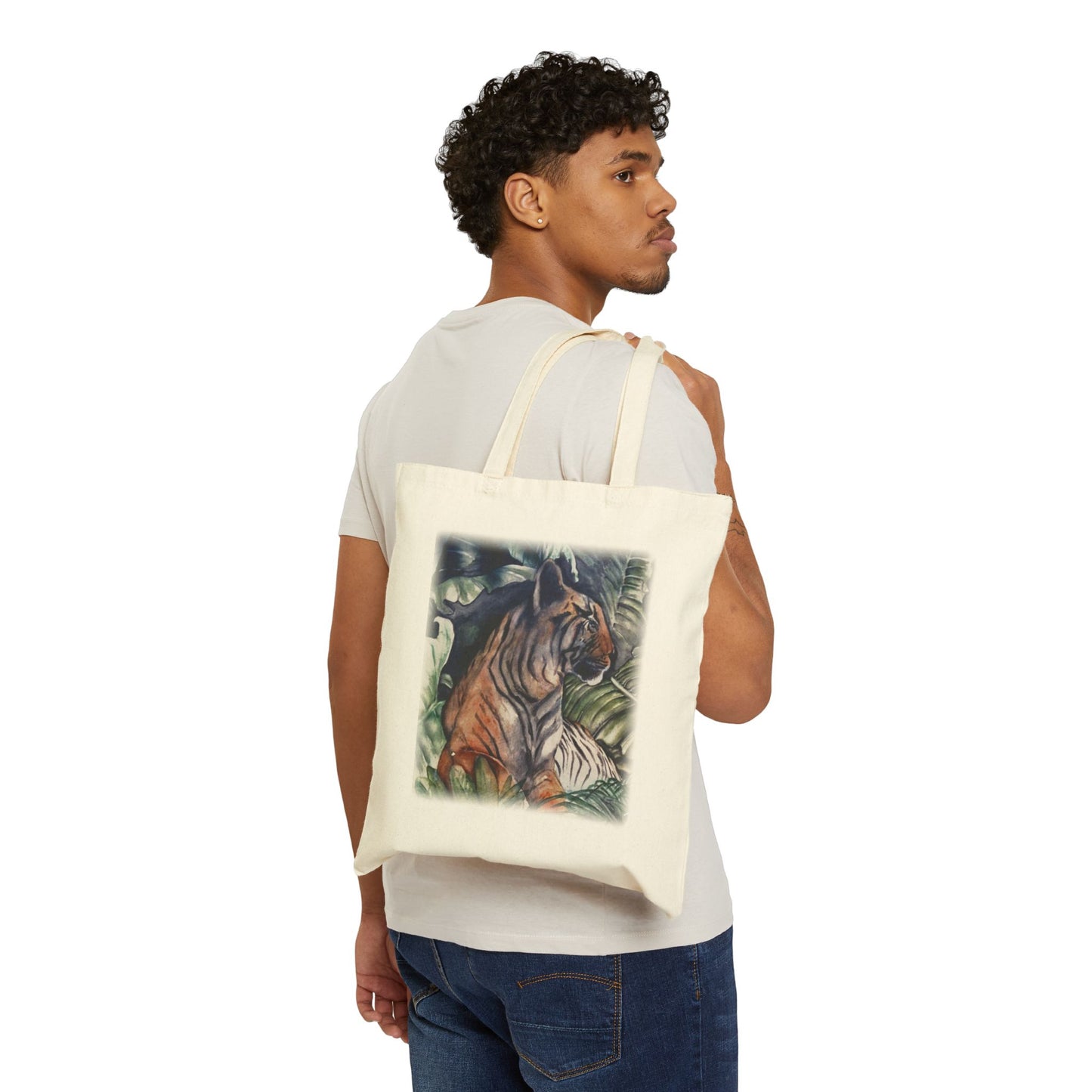 Watchful Warrior High-quality Cotton Canvas Tote Bag