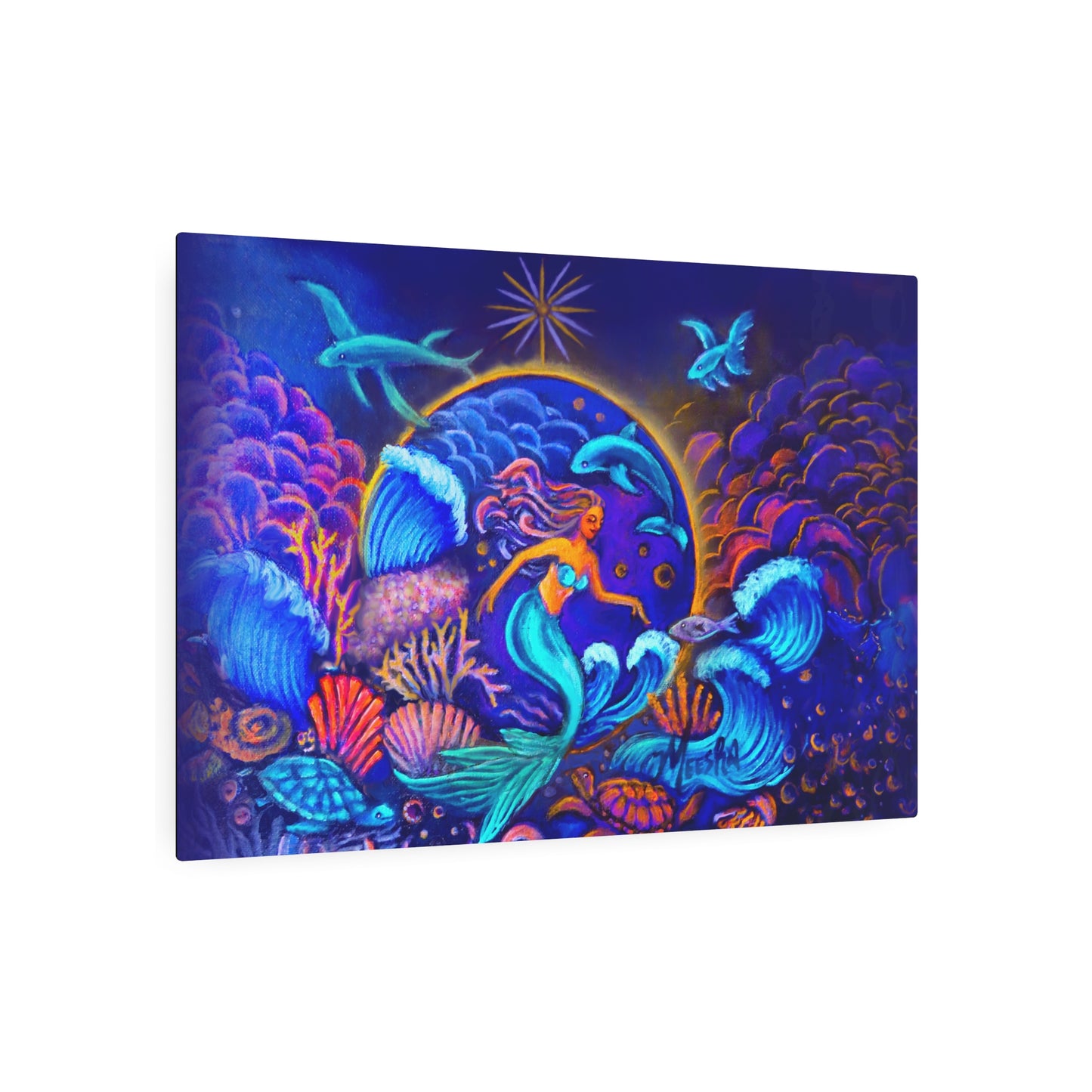 Celestrial Extraterrestrial Metal Art Sign