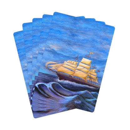Whimsical Wavehopper Poker Cards