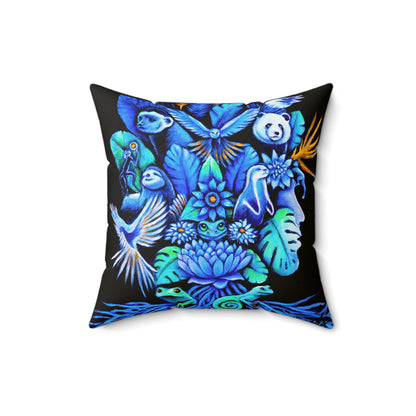 Out of the blue Spun Polyester Square Pillow