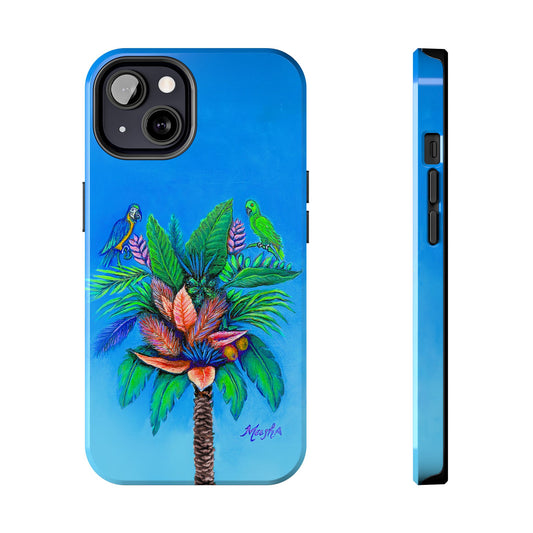 PalmTree of Life Tough Phone Case for Nature Lovers and Parrot heads