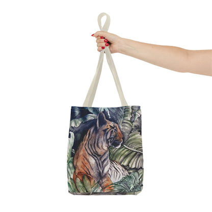 Watchful Warrior Tiger Tote Bag