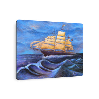 Whimsical Wavehopper Metal Art Sign