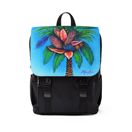 Palm Tree of Life Unisex Casual Shoulder Backpack