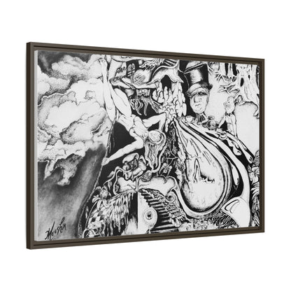 Alice In Blunderland Framed Canvas Print