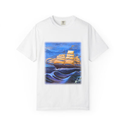 Whimsical Wavehopper Unisex Garment-Dyed T-shirt