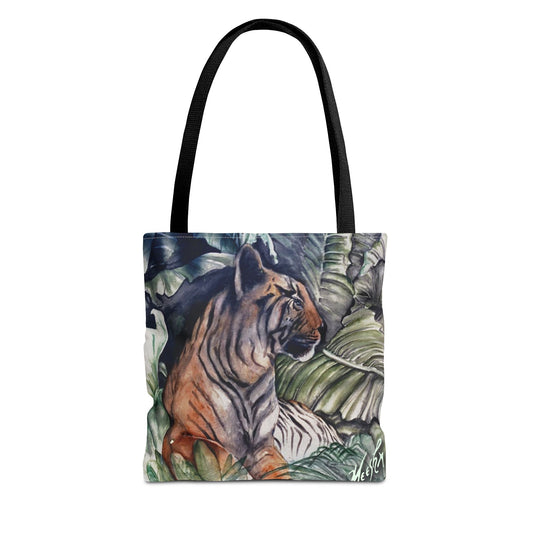 Watchful Warrior Tiger Tote Bag