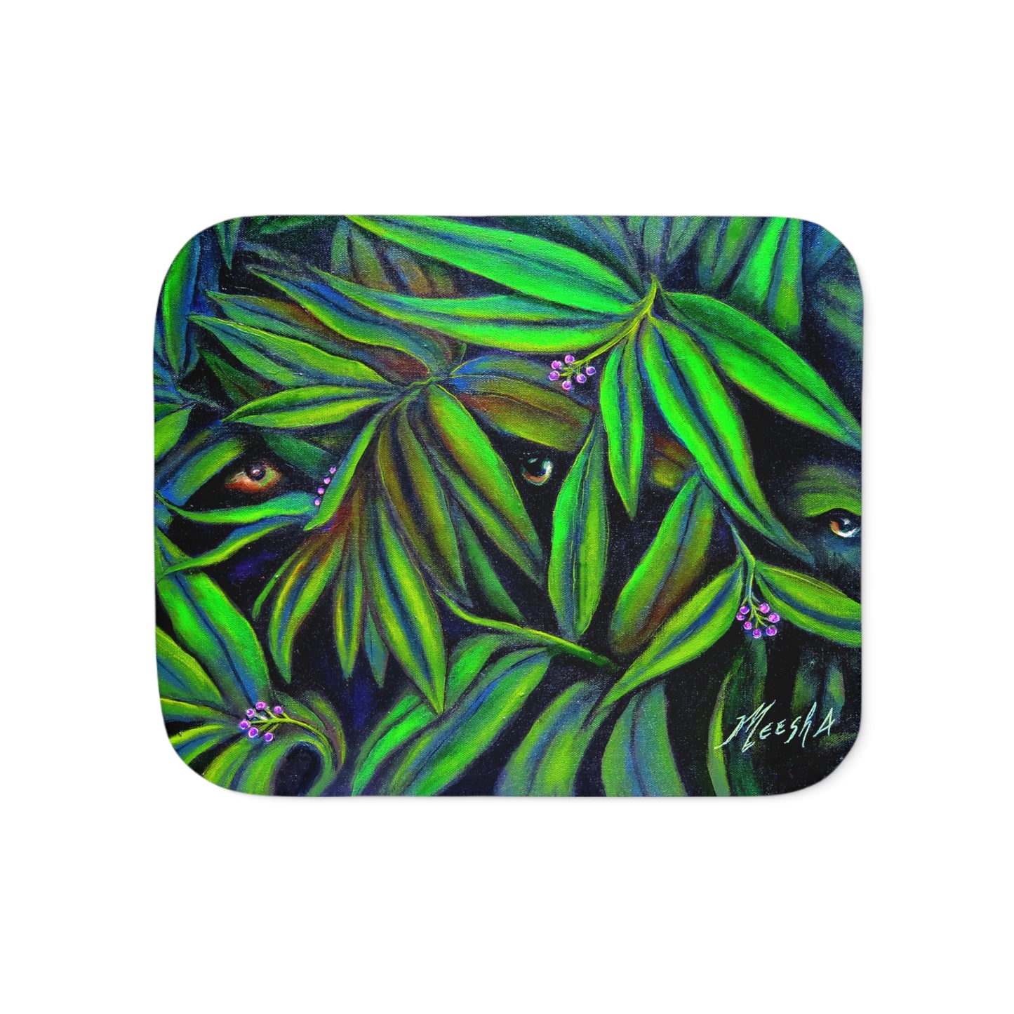 Colorful and Cozy Jeepers Peepers Sherpa Blanket