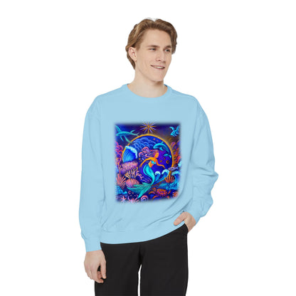 Celestrial Extraterrestrial Unisex Garment-Dyed Sweatshirt