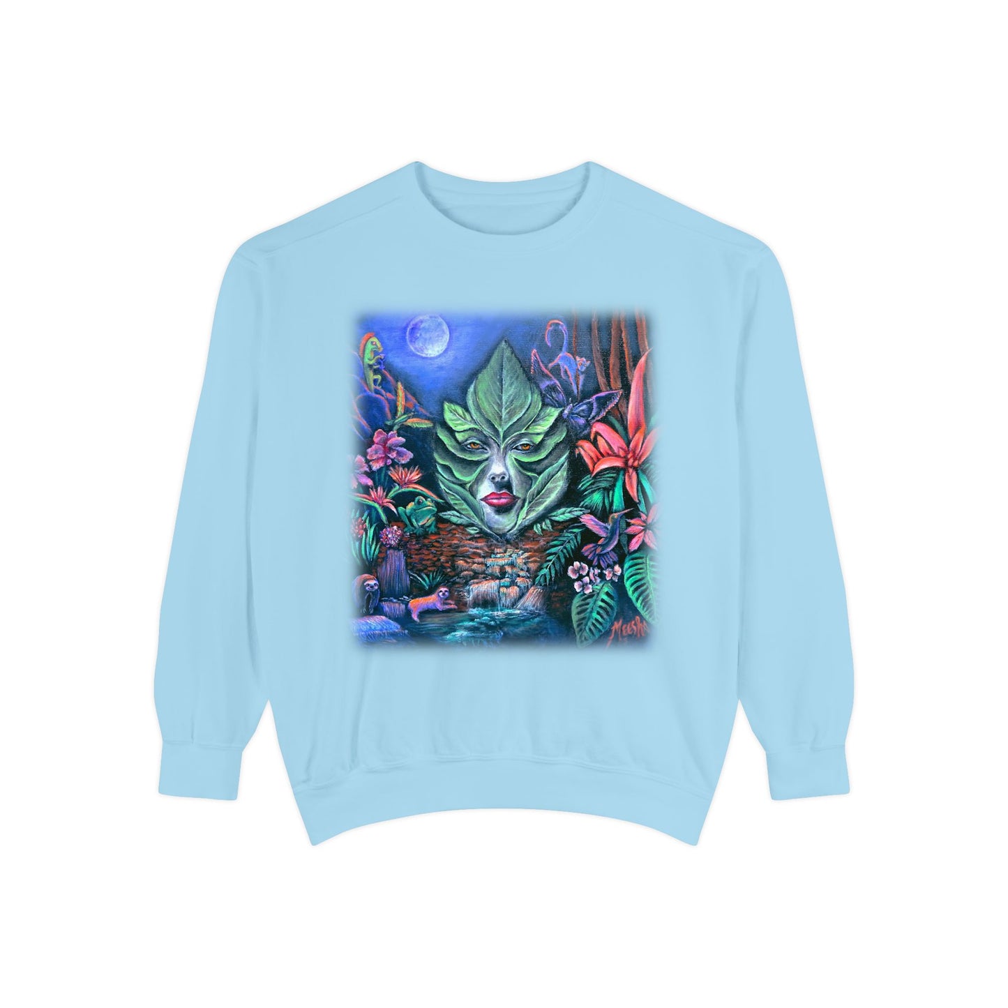 Moonlight Mischief Unisex Garment-Dyed Sweatshirt