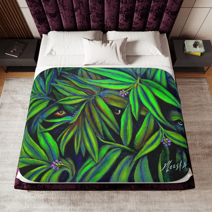 Colorful and Cozy Jeepers Peepers Sherpa Blanket