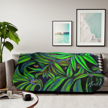 Colorful and Cozy Jeepers Peepers Sherpa Blanket