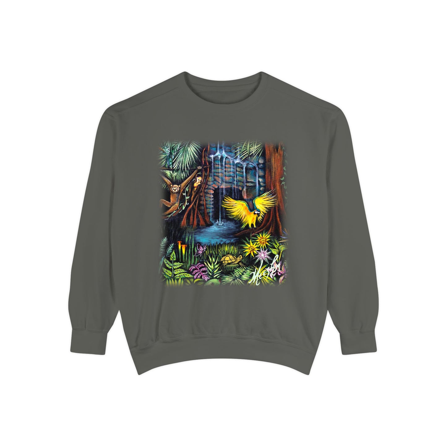 Amazonia Unisex Garment-Dyed Sweatshirt