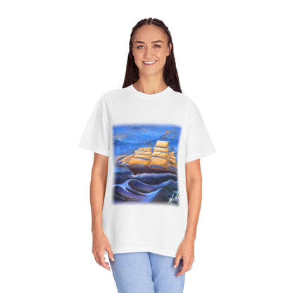 Whimsical Wavehopper Unisex Garment-Dyed T-shirt