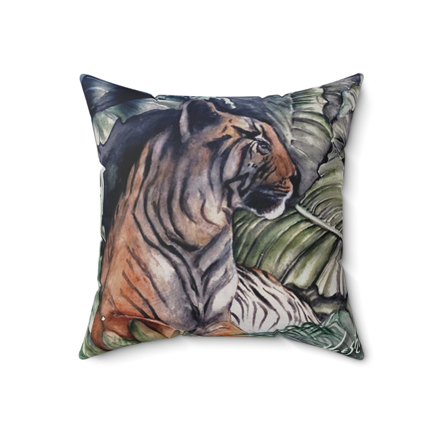 Watchful Warrior Spun Polyester Square Pillow