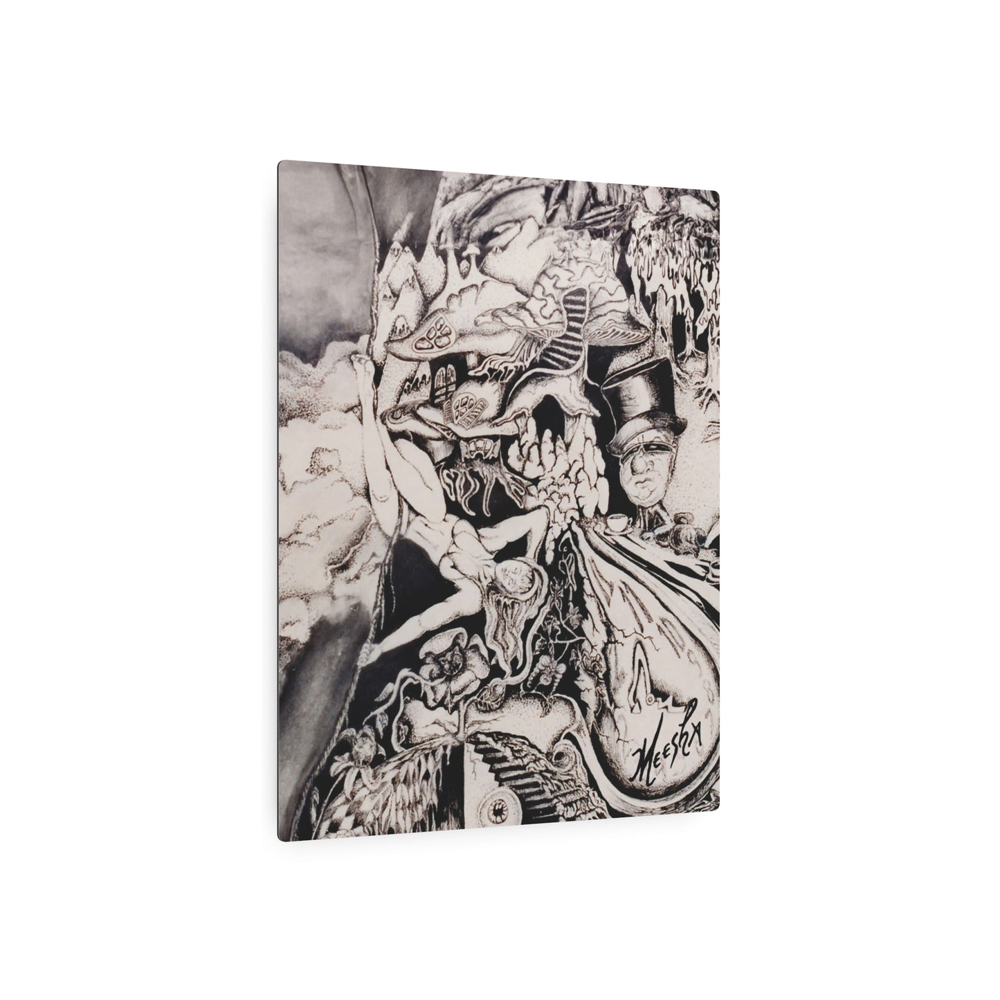 Alice In Blunderland Metal Art Sign