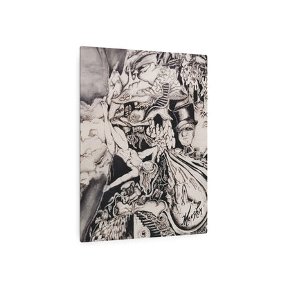 Alice In Blunderland Metal Art Sign