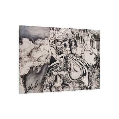 Alice In Blunderland Metal Art Sign