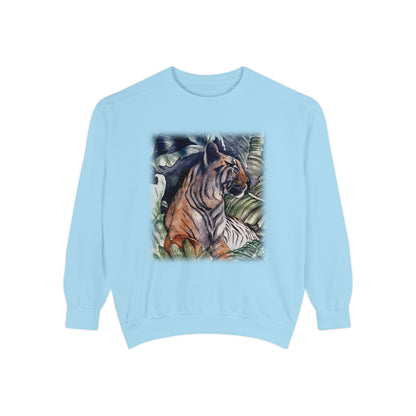 Watchful Warrior Unisex Garment-Dyed Sweatshirt