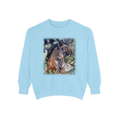 Watchful Warrior Unisex Garment-Dyed Sweatshirt