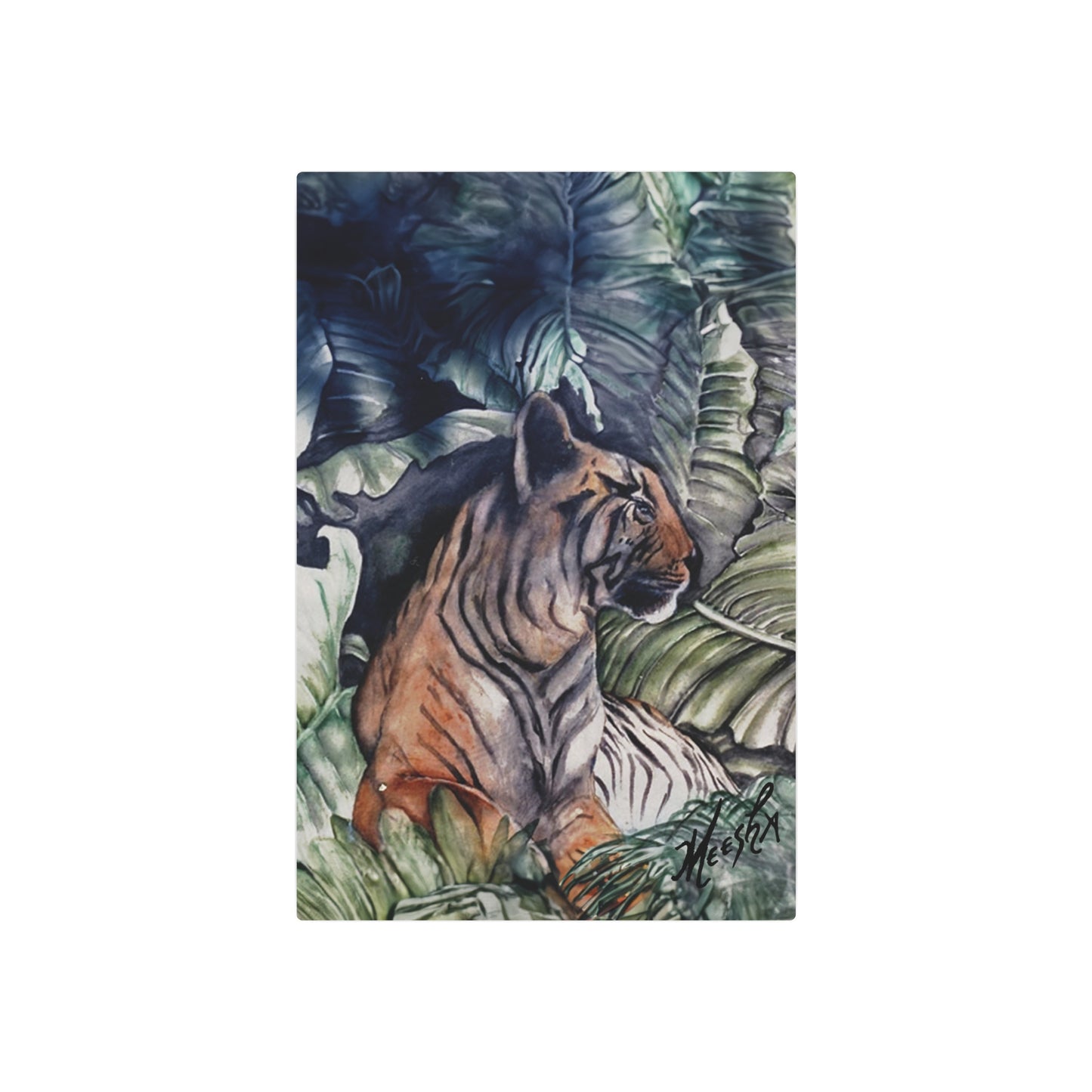 Watchful Warrior Metal Art Sign