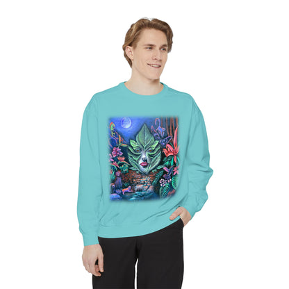 Moonlight Mischief Unisex Garment-Dyed Sweatshirt