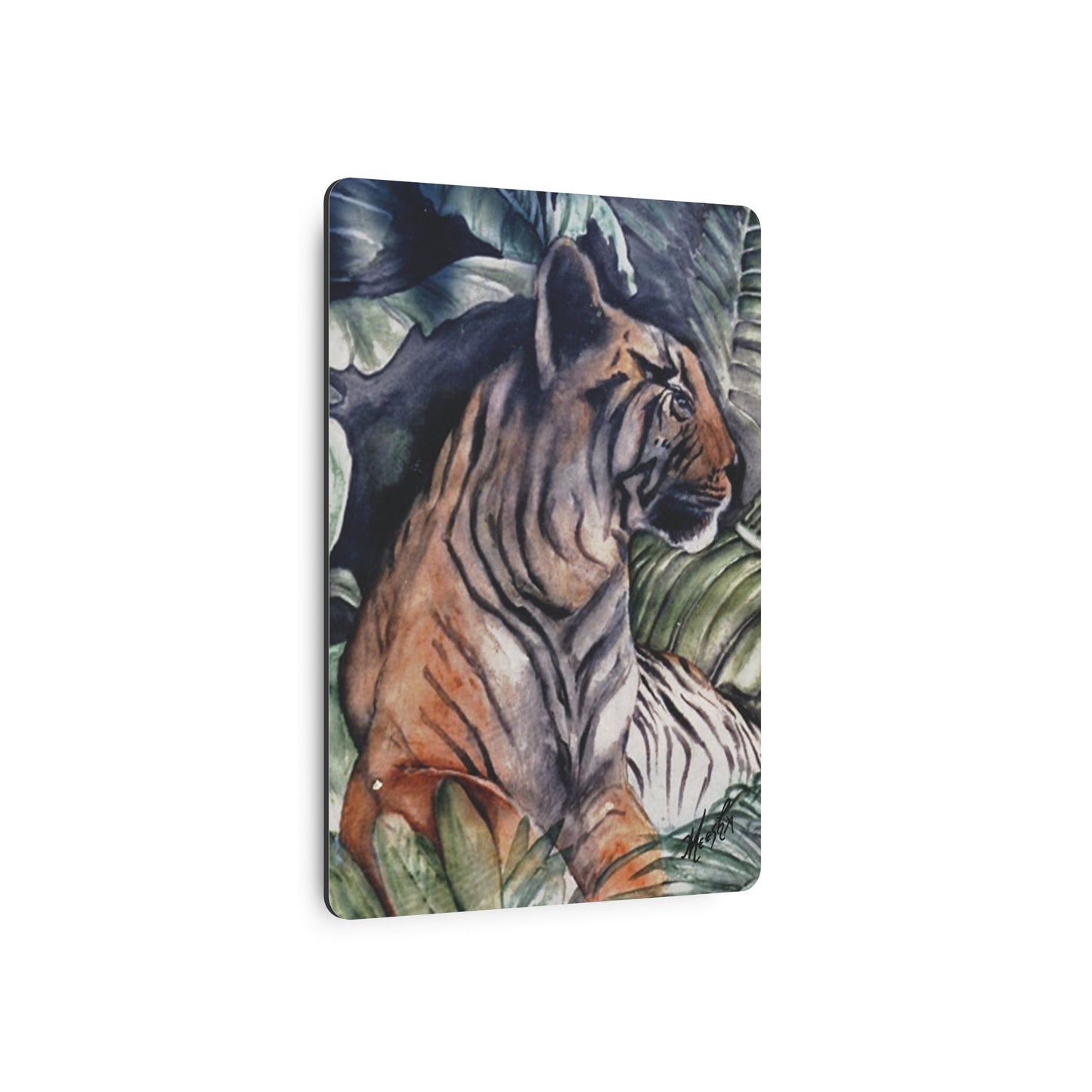 Watchful Warrior Metal Art Sign