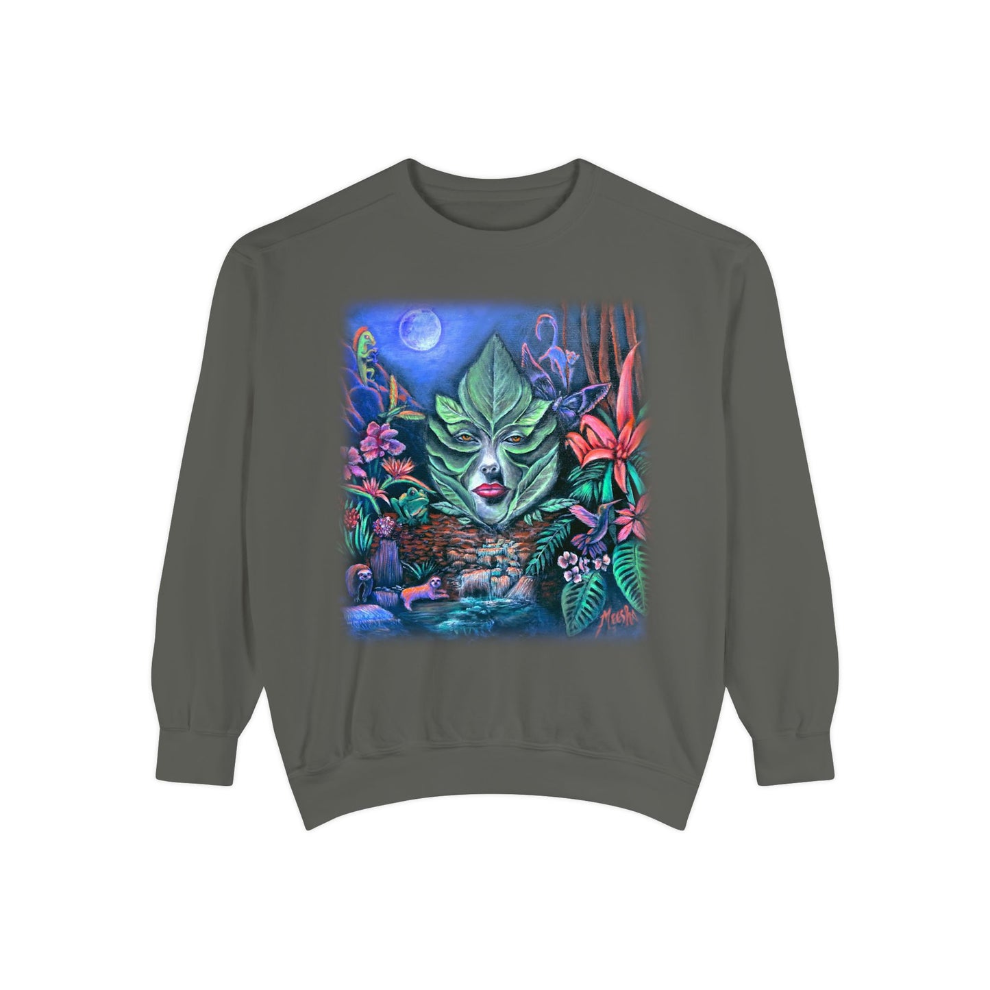 Moonlight Mischief Unisex Garment-Dyed Sweatshirt