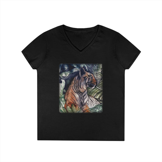 Watchful Warrior Ladies' V-Neck T-Shirt