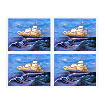 Whimsical Wavehopper Sticker Sheets, 6"x4"