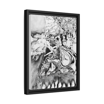 Alice In Blunderland Framed Canvas Print