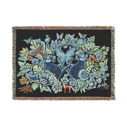 Out of Time Woven Tapestry Blanket or Throw