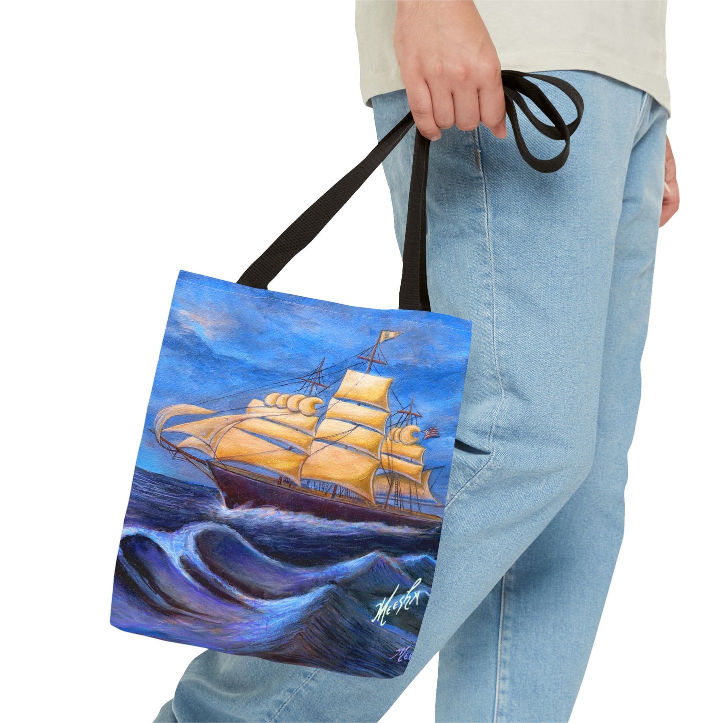 Whimsical Wavehopper Tote Bag