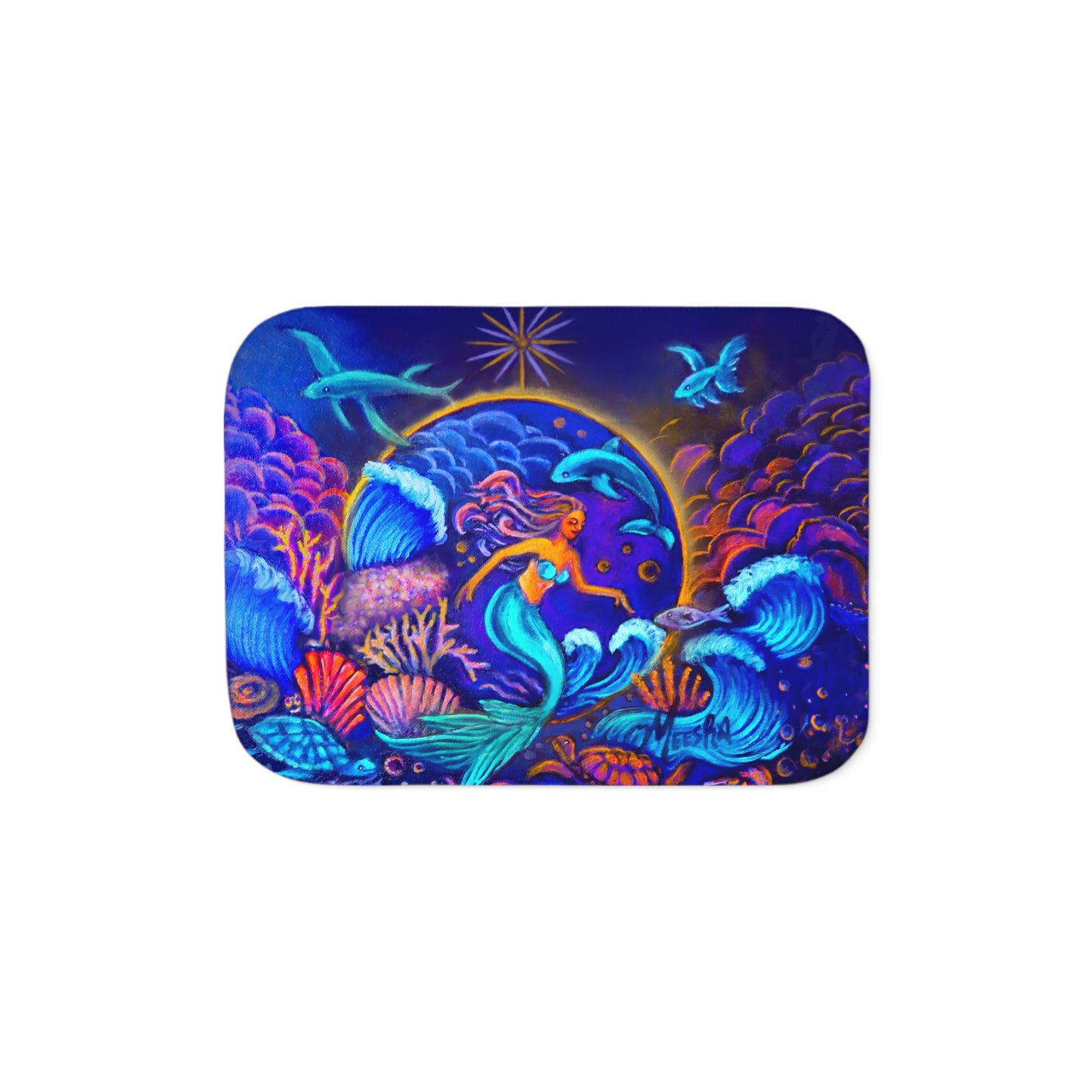 Celestrial Extraterrestrial Super Snuggly Sherpa Blanket