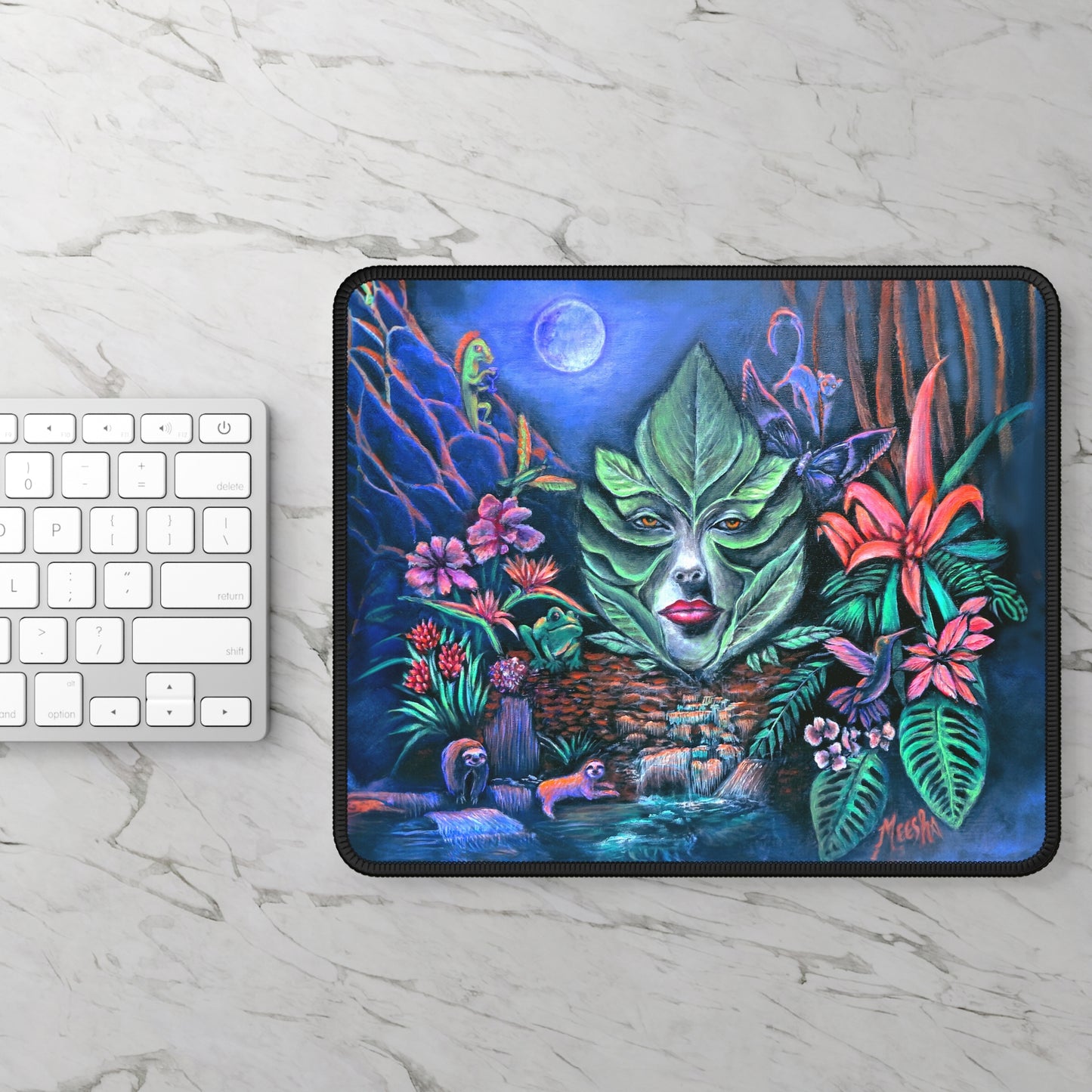 Moonlight Mischief Mouse Pad