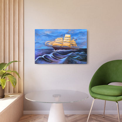 Whimsical Wavehopper Metal Art Sign