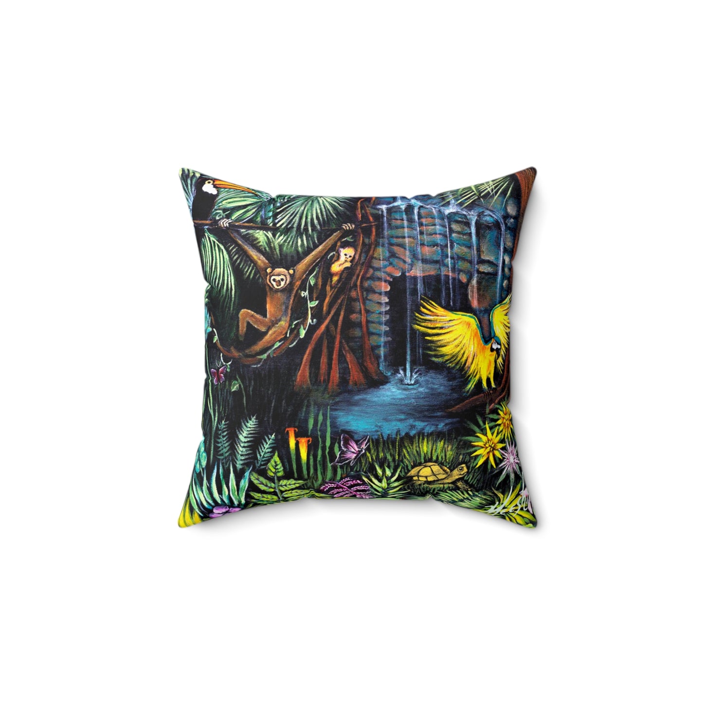 Amazonia Spun Polyester Square Pillow