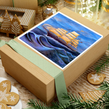 Whimsical Wavehopper Kiss-Cut Stickers